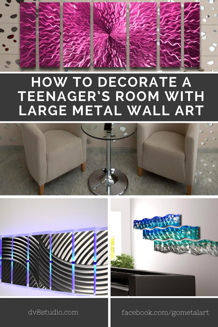 How To Decorate A Teenager’s Room With Large Metal Wall Art