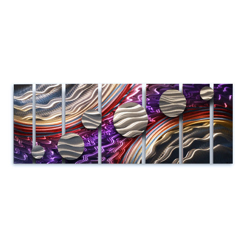 Abstract Metal Circles Wall Art