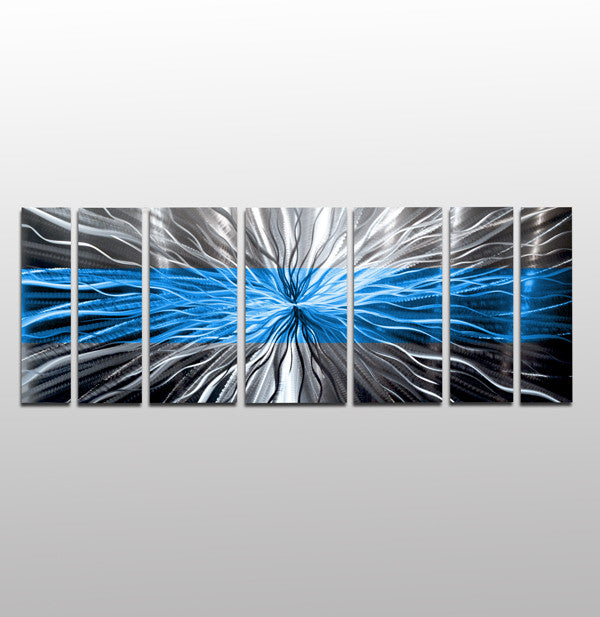 Art by Metal M. Ocean - DV8 Wall Jones Studio Striped Blue Brian