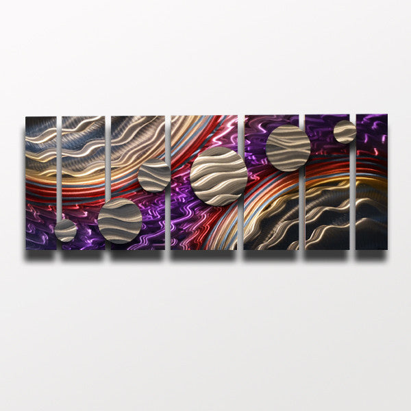Abstract Metal Circles Wall Art