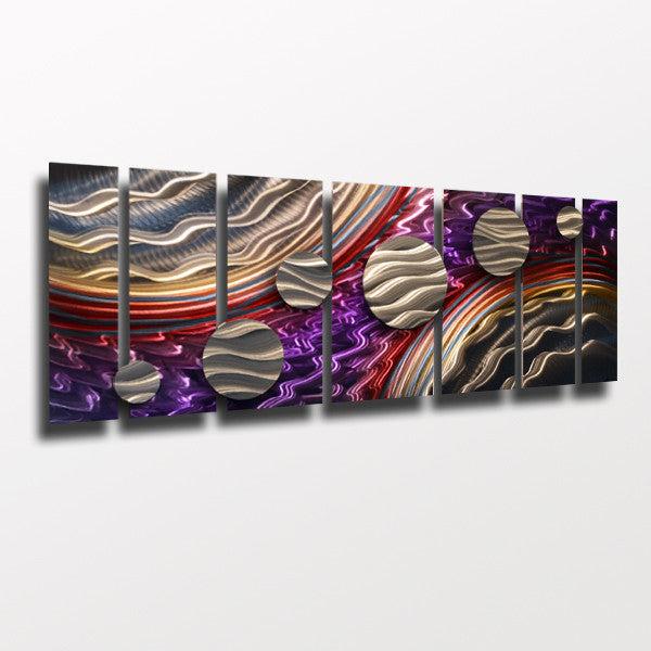 Abstract Metal Circles Wall Art