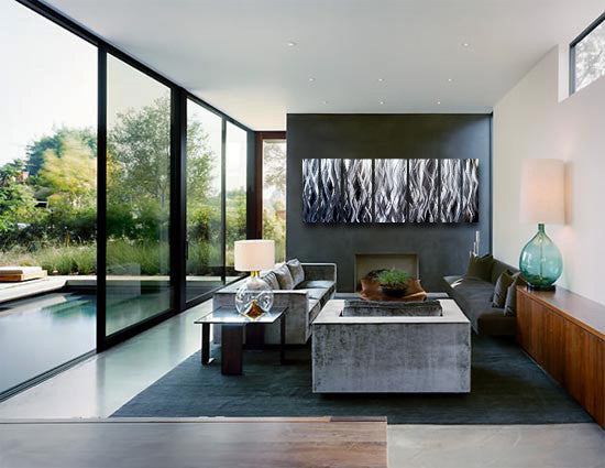 "Synthesis" 68"x24" Silver Aluminum Large Modern Abstract Metal Wall Art Sculpture