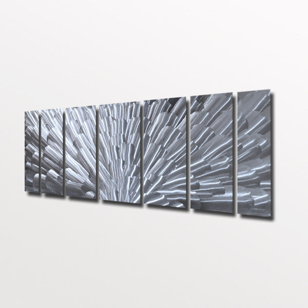 Silver Metal Wall Art Contemporary