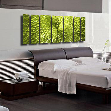 Lime Green Contemporary Metal Wall Art By Brian M. Jones