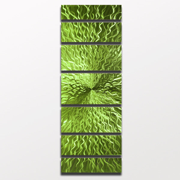 Lime Green Contemporary Metal Wall Art By Brian M. Jones