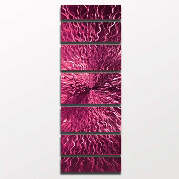 Pink Modern Metal Art by Brian M. Jones