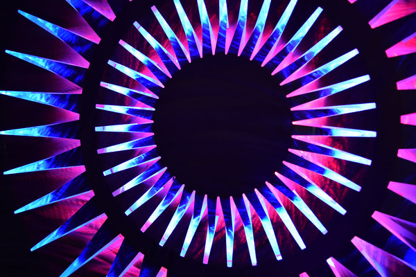 "Eclipse" Extra Large LED Lighted Geometric 40" x 40" Metal Wall Art