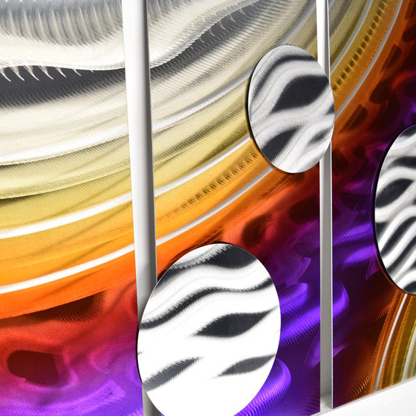 Abstract Metal Circles Wall Art