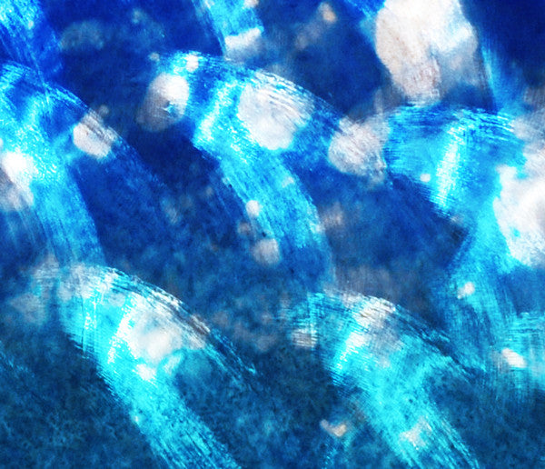 Tropical Blue Large Abstract Wall Art