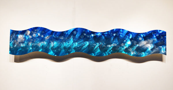 Tropical Blue Large Abstract Wall Art