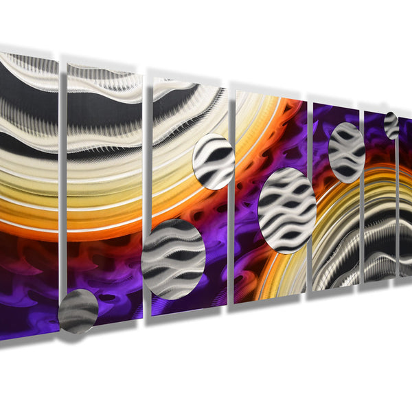 Abstract Metal Circles Wall Art