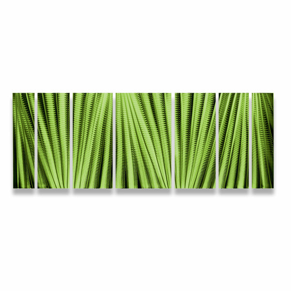Lime Green Modern Metal Wall Decor