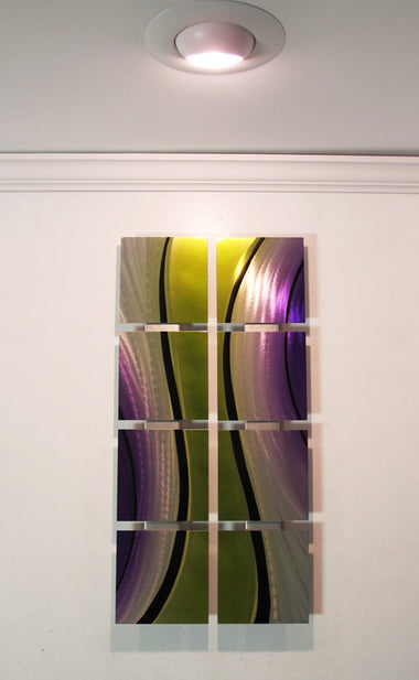 Green Flow Contemporary Metal Art