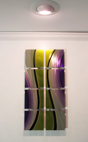 Green Flow Contemporary Metal Art