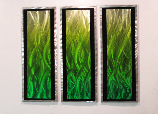 Modern Abstract Metal Flames Art
