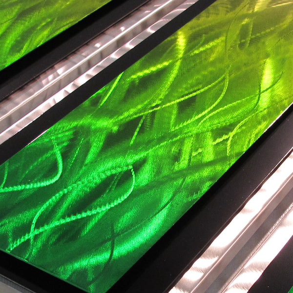 Green Metal Wall Art Sculpture