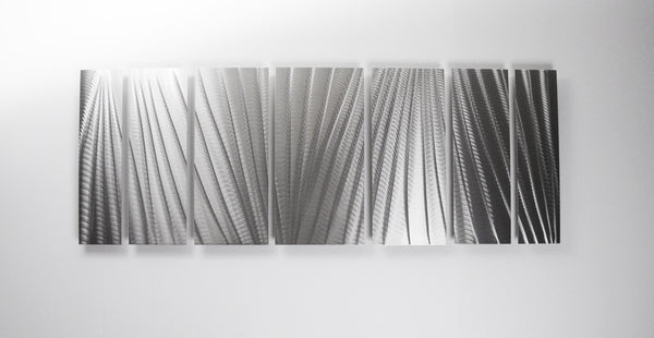 Modern Abstract Metal Wall Art Detail Front