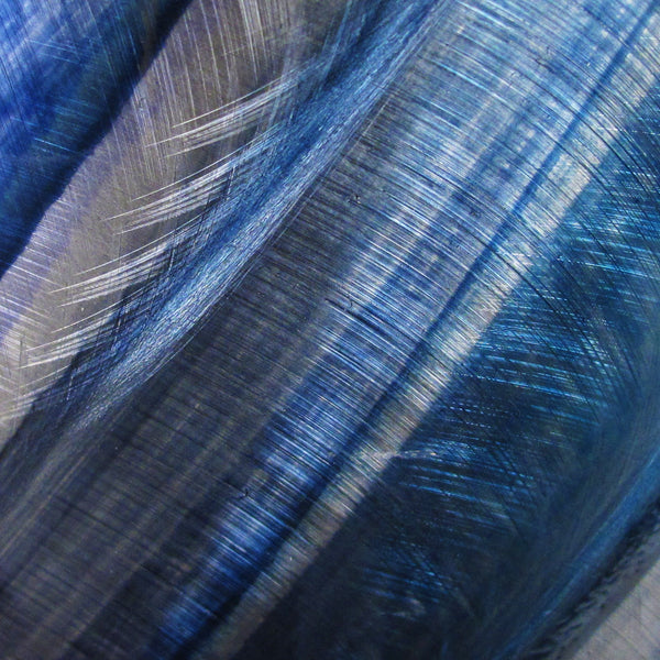 "L10P Aurora Torchiere Series - Blue" 26"x12" Blue Aluminum Modern Abstract Metal Wall Art Sculpture Lamp LED Sconce