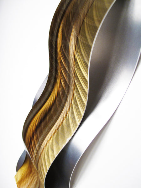 Gold Wall Art - metal panel detail view