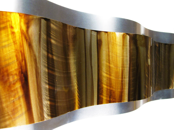 Gold wall decor detail view