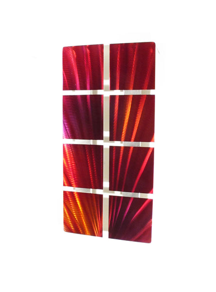 Modern Abstract Metal Wall Art Detail Left