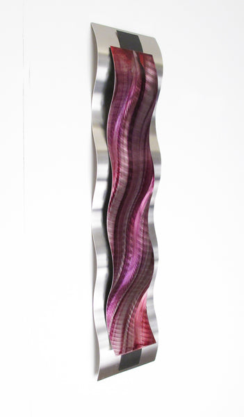2017 Valentines Day Special Edition Red & Pink metal wall sculpture "Rhythmic Curves" Brian Jones