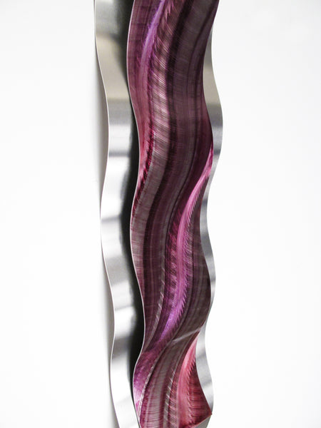 2017 Valentines Day Special Edition Red & Pink metal wall sculpture "Rhythmic Curves" Brian Jones