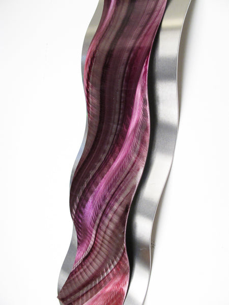 2017 Valentines Day Special Edition Red & Pink metal wall sculpture "Rhythmic Curves" Brian Jones