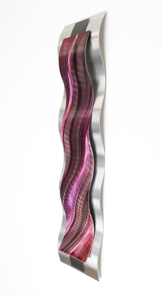 2017 Valentines Day Special Edition Red & Pink metal wall sculpture "Rhythmic Curves" Brian Jones