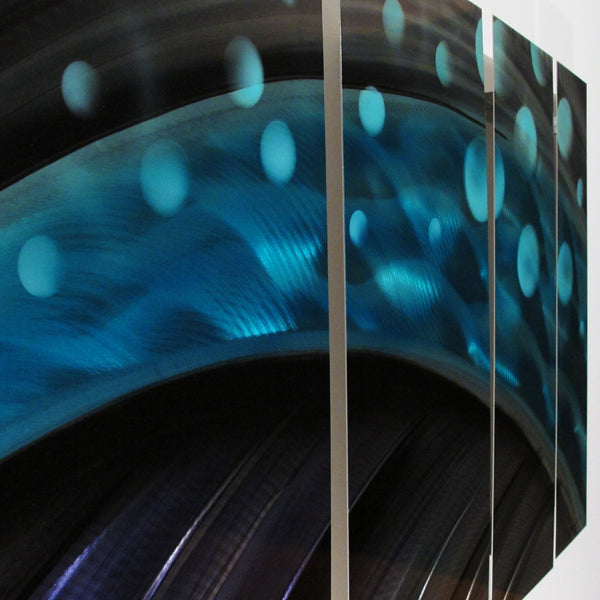 Modern Abstract Metal Wall Art Detail