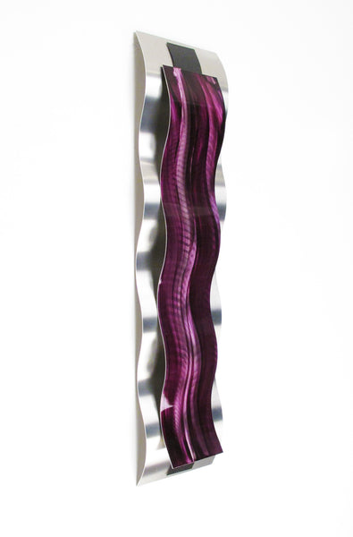 Purple wall sculpture, right view