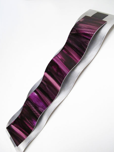 Wall art sculpture, angled view on white background