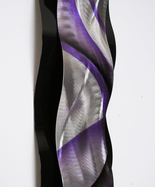 purple wall sculpture, up close detail