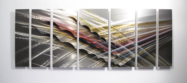 Neutral Toned Abstract Metal Art