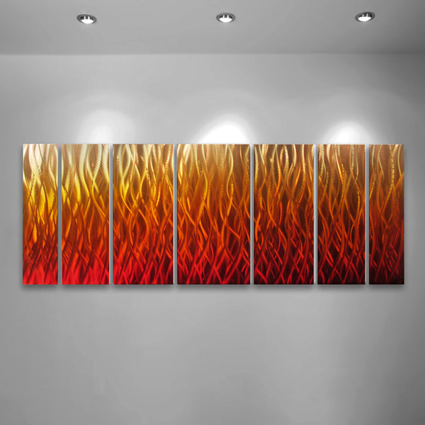 Fire Metal Abstract Wall Art by Brian M. Jones