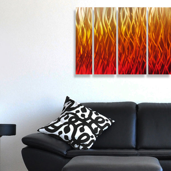 Fire Metal Abstract Wall Art by Brian M. Jones
