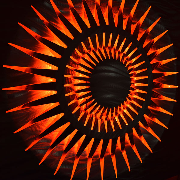 "Eclipse" Extra Large LED Lighted Geometric 40" x 40" Metal Wall Art