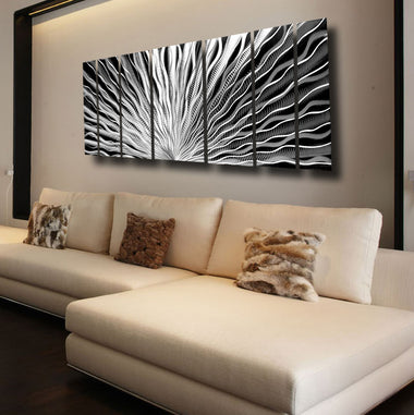 Silver Wall Art "Vibration" By Brian Jones