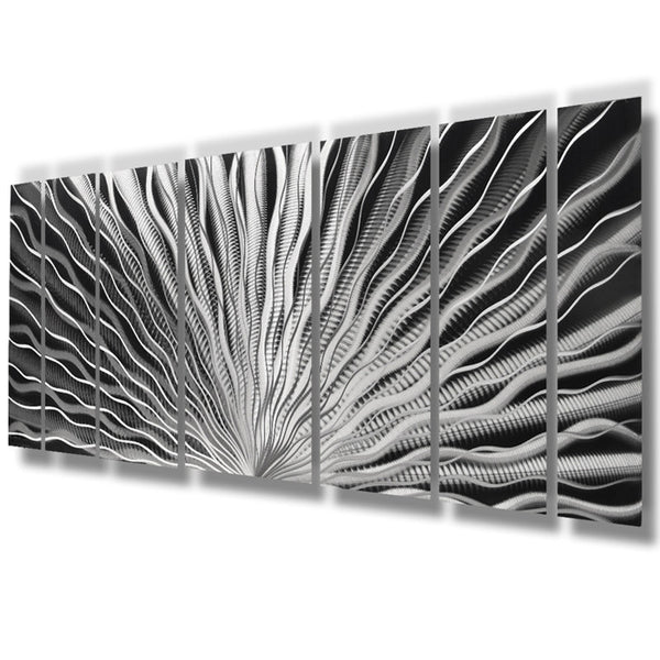 Silver Modern Metal Wall Art by Brian M. Jones