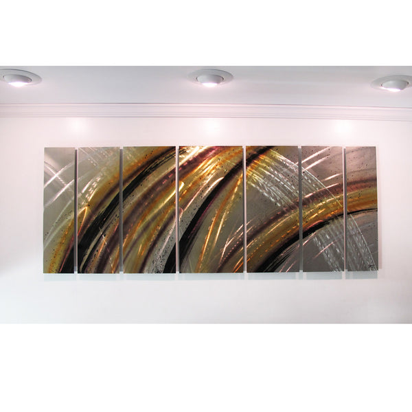 Neutral Colored Contemporary Metal Art