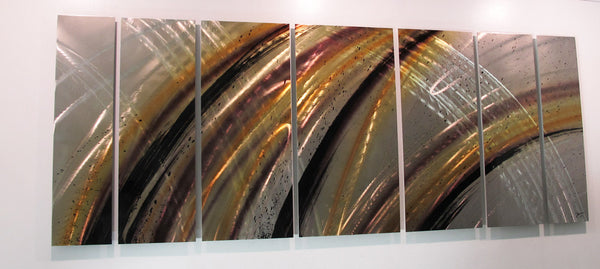 Neutral Colored Contemporary Metal Art