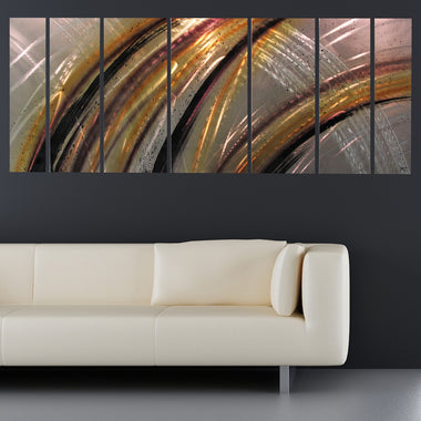 Neutral Colored Contemporary Metal Art