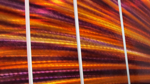 Red And Orange Metal Abstract Wall Art