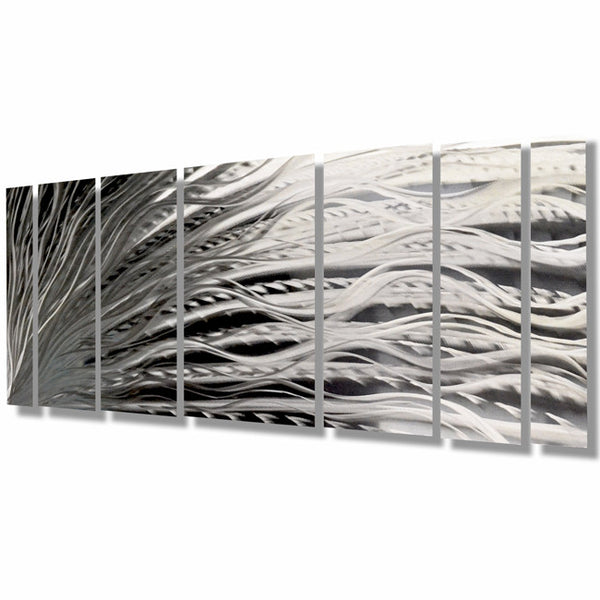 Silver Modern Wall Art Metal by Brian M. Jones