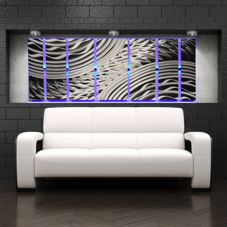 Large Metal Wall Art Panels | Contemporary Abstract Art by DV8 Studio