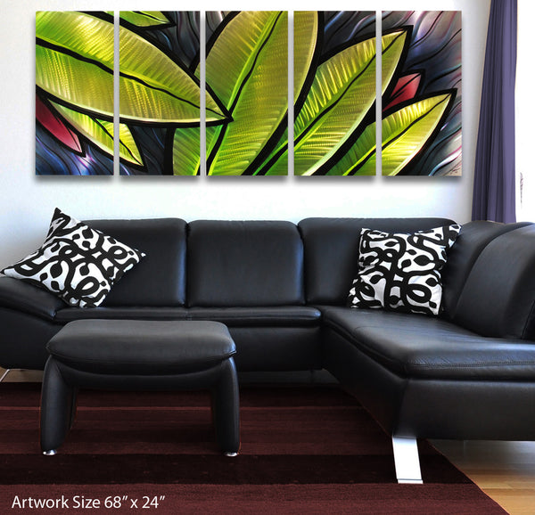 Tropical Utopia Large Metal Wall Art by Brian M Jones