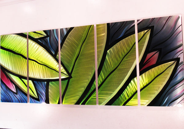 Modern Abstract Metal Wall Art Detail Right 2