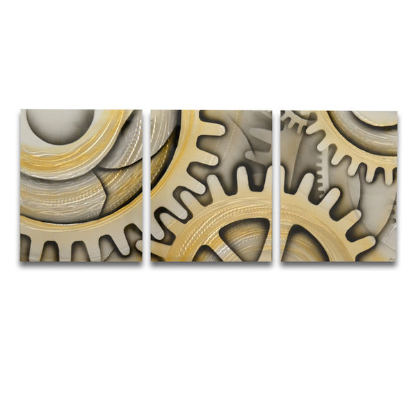 XL 76"x30" Metal Wall Art - Modern Abstract Sculpture Contemporary Painting - Home Decor