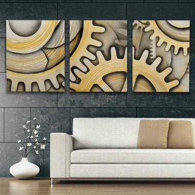 XL 76"x30" Metal Wall Art - Modern Abstract Sculpture Contemporary Painting - Home Decor
