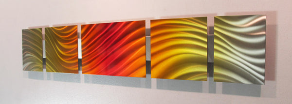 Wide Metal Wall Sculpture